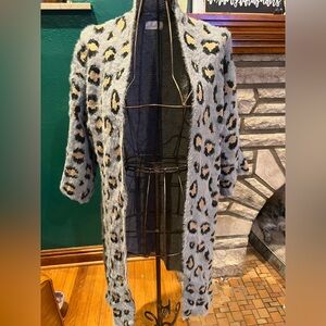 Leopard Print Faux Fur sweater